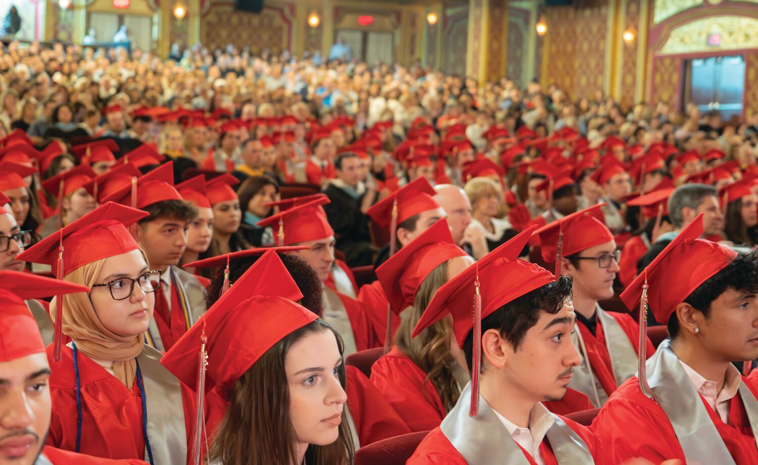 Cranston high school west celebrates the commencement of 400 students at the providence